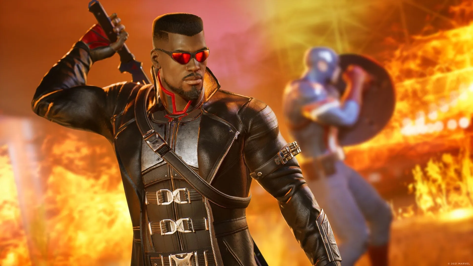 Key art of Blade in Marvel’s Midnight Suns